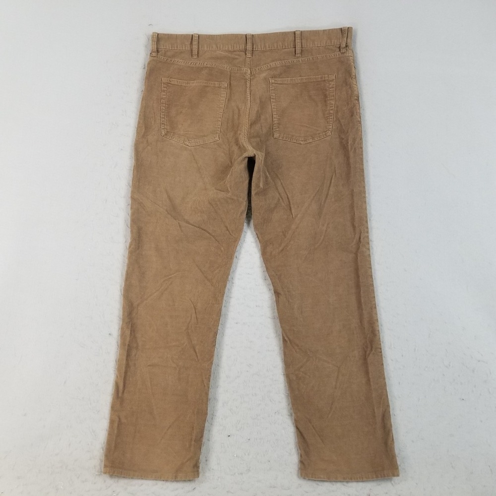 J.Crew Pants Mens 38x32 Tan Classic Straight Corduroy Stretch Trousers